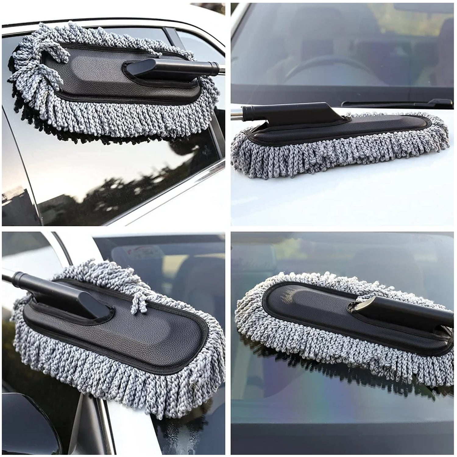 Car Duster, Long Retractable / Soft / Non-Slip / Handle Signature Kart