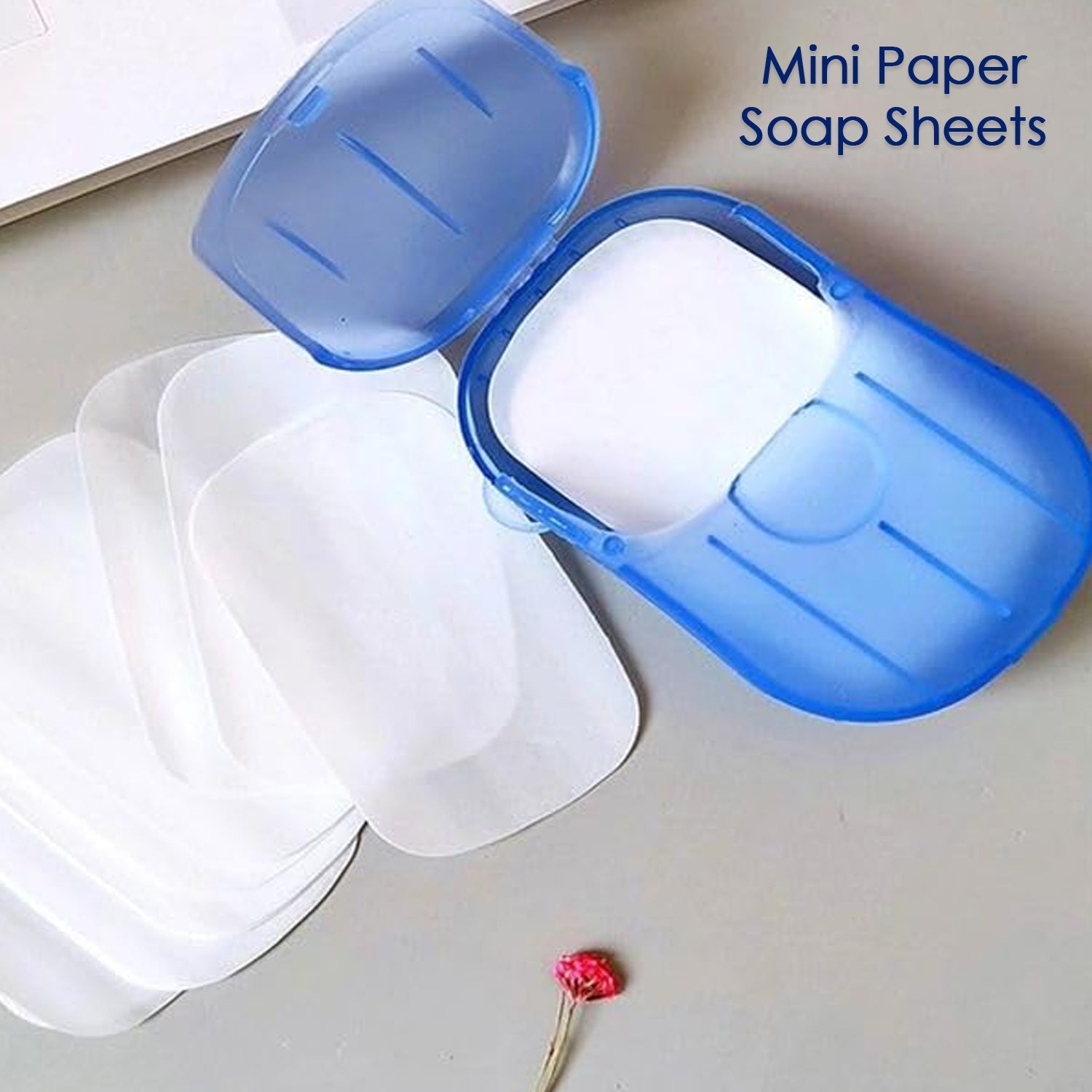 Travel Paper Soap Sheet with Mini Box (20 Sheets in a Pack Approx / Mix Color) Signaturekarts