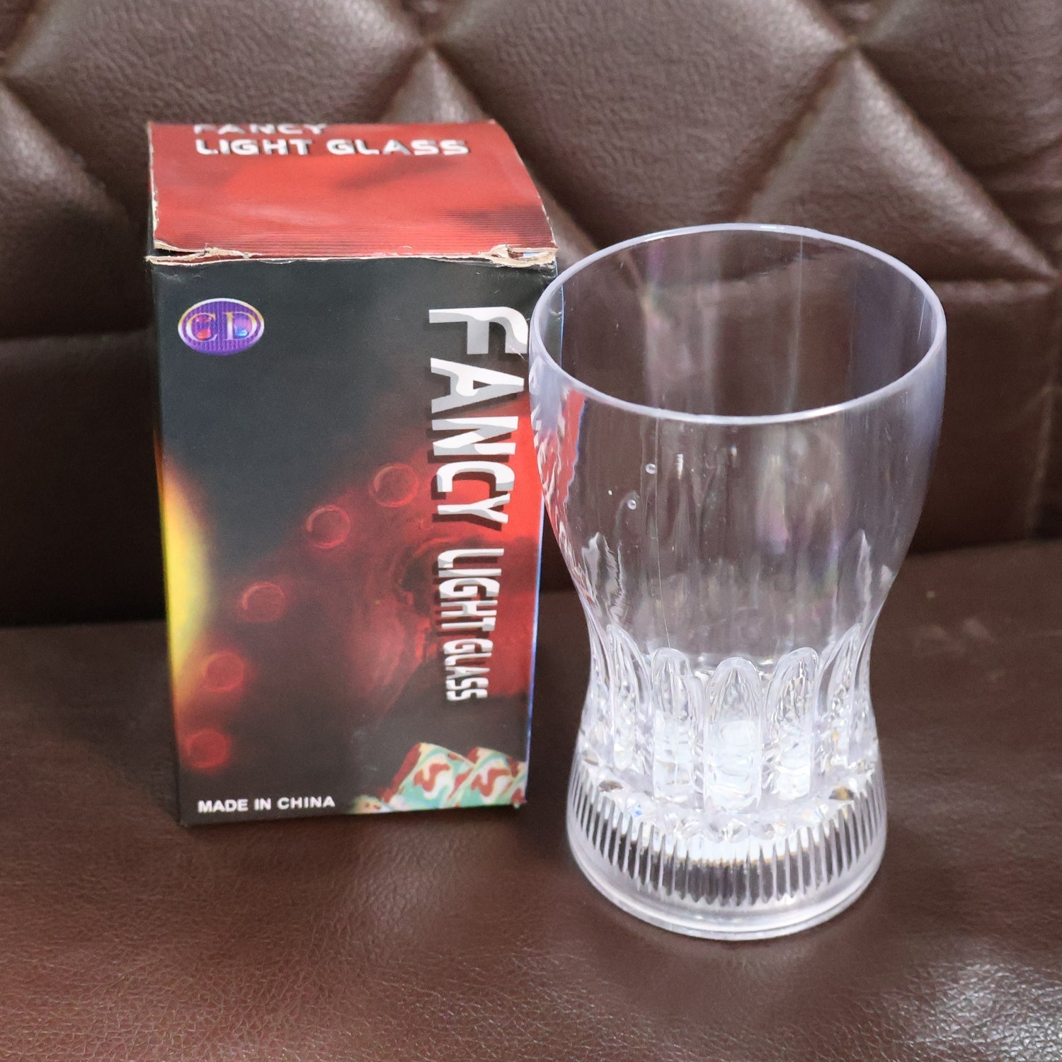 Plastic Fancy LED Light Glass 200 ML (1 Pc) signaturekarts