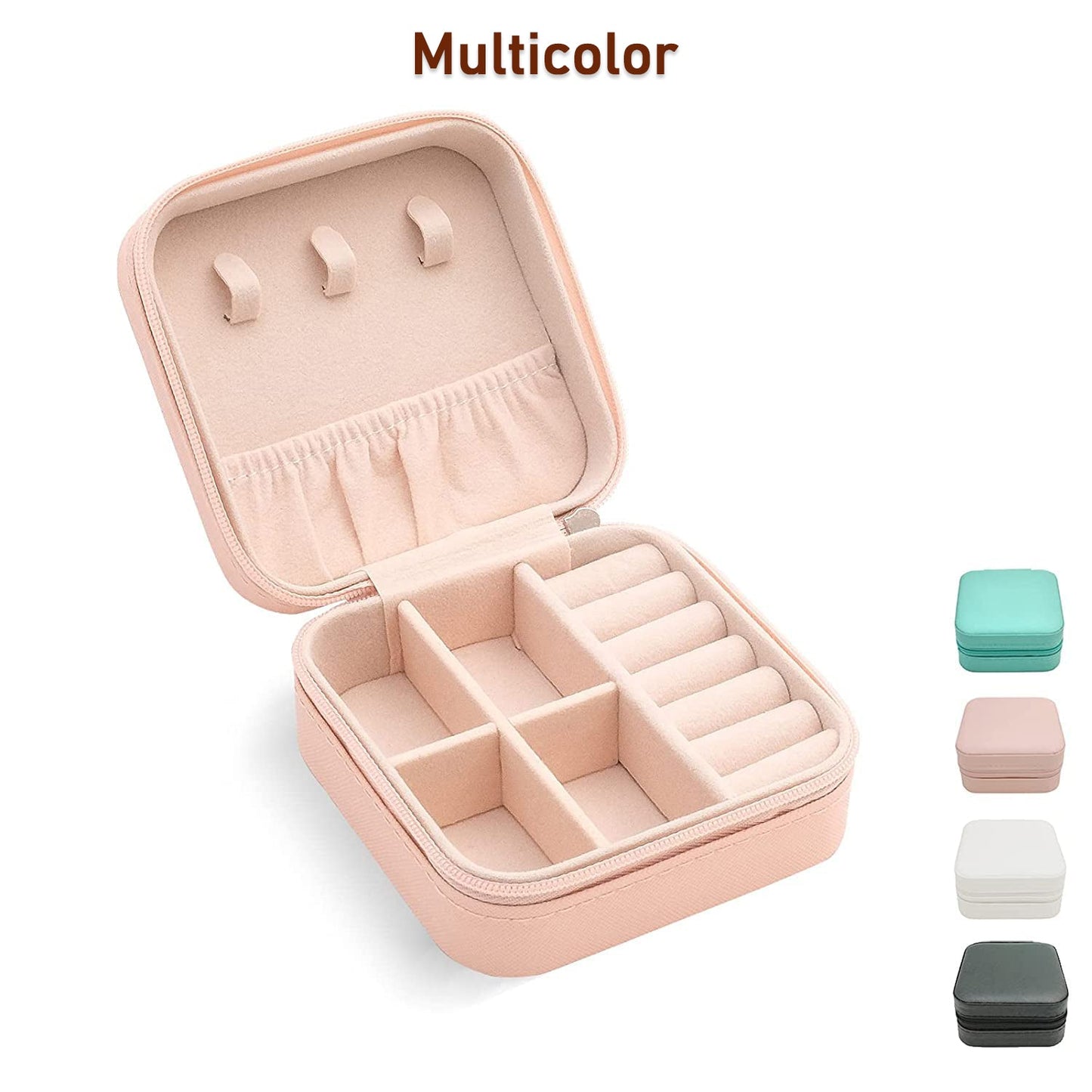 Mini PU Leather jewellery Box for Travel & Storage signaturekarts