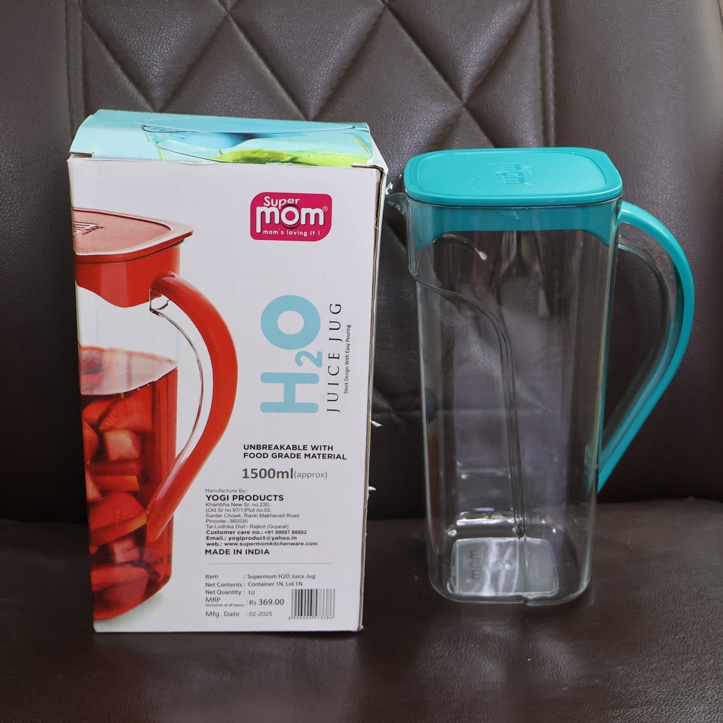 Supermom Plastic H2O Juice Jug 1500ml signaturekarts