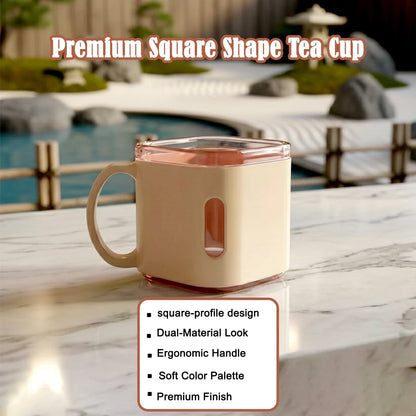 Premium Square Shape Tea Cup Set – 6-Piece (150 ML) The Morsignaturekarts