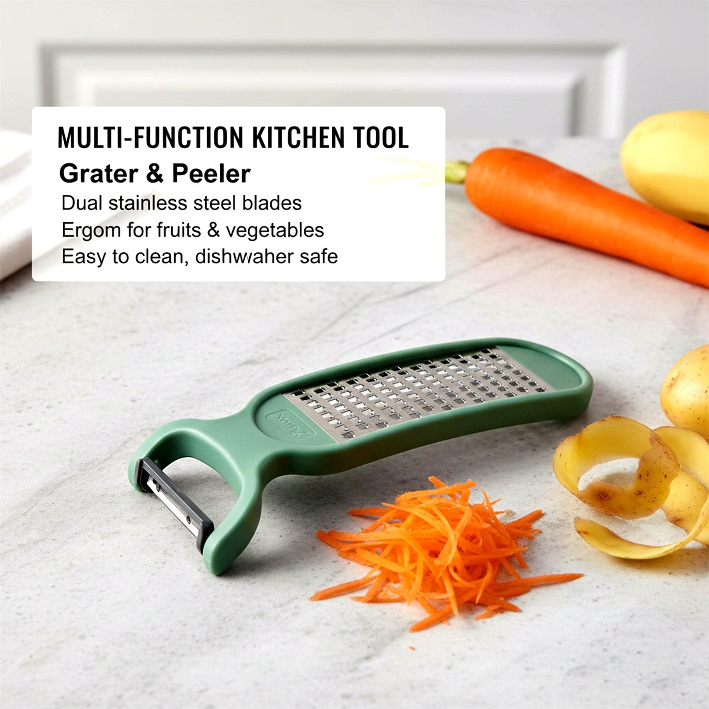 2 in 1 Multipurpose Vegetable Peeler and Grater Tool The Morsignaturekarts