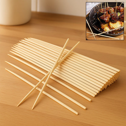 Natural Bamboo Wooden Skewers / BBQ Sticks for Barbeque and Grilling signaturekarts