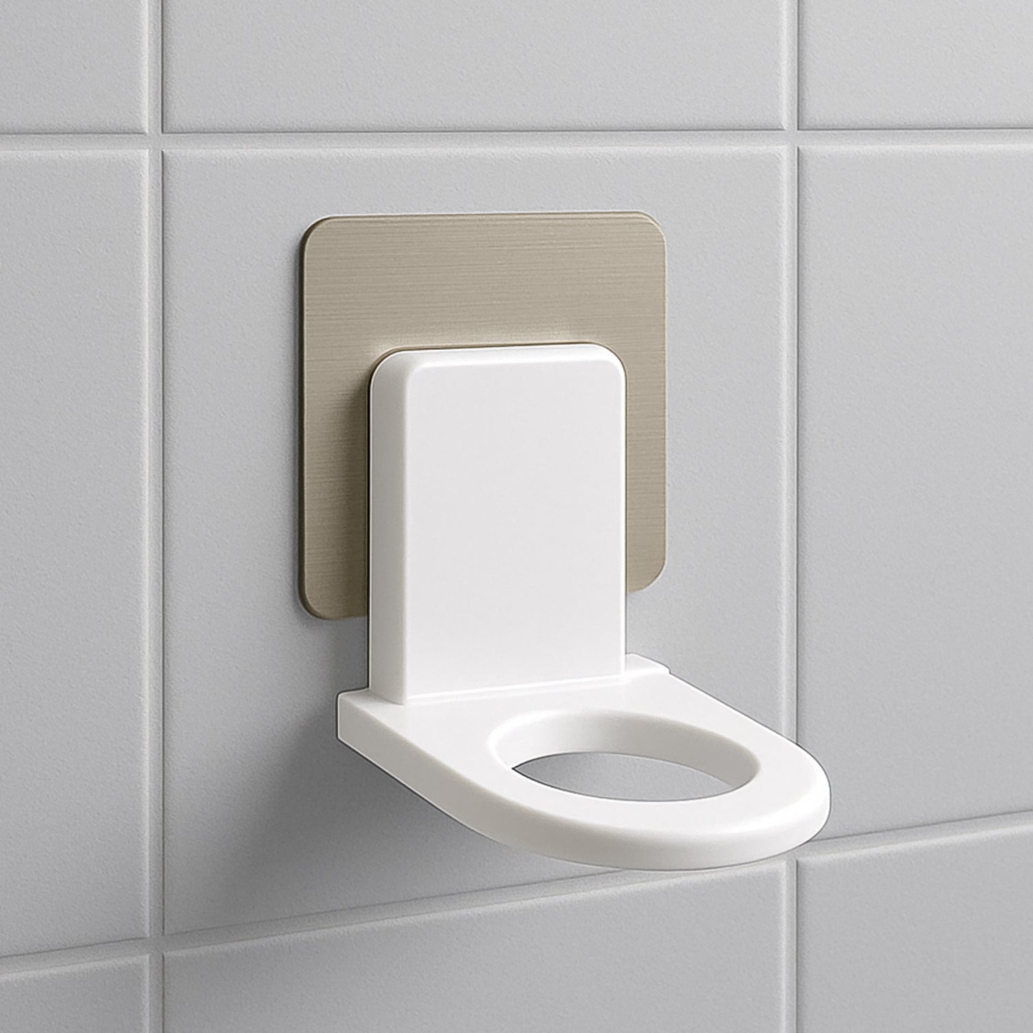 Wall-Mounted Adhesive Hook for Shampoo & Soap, Strong Hold (1pc) Your Brand