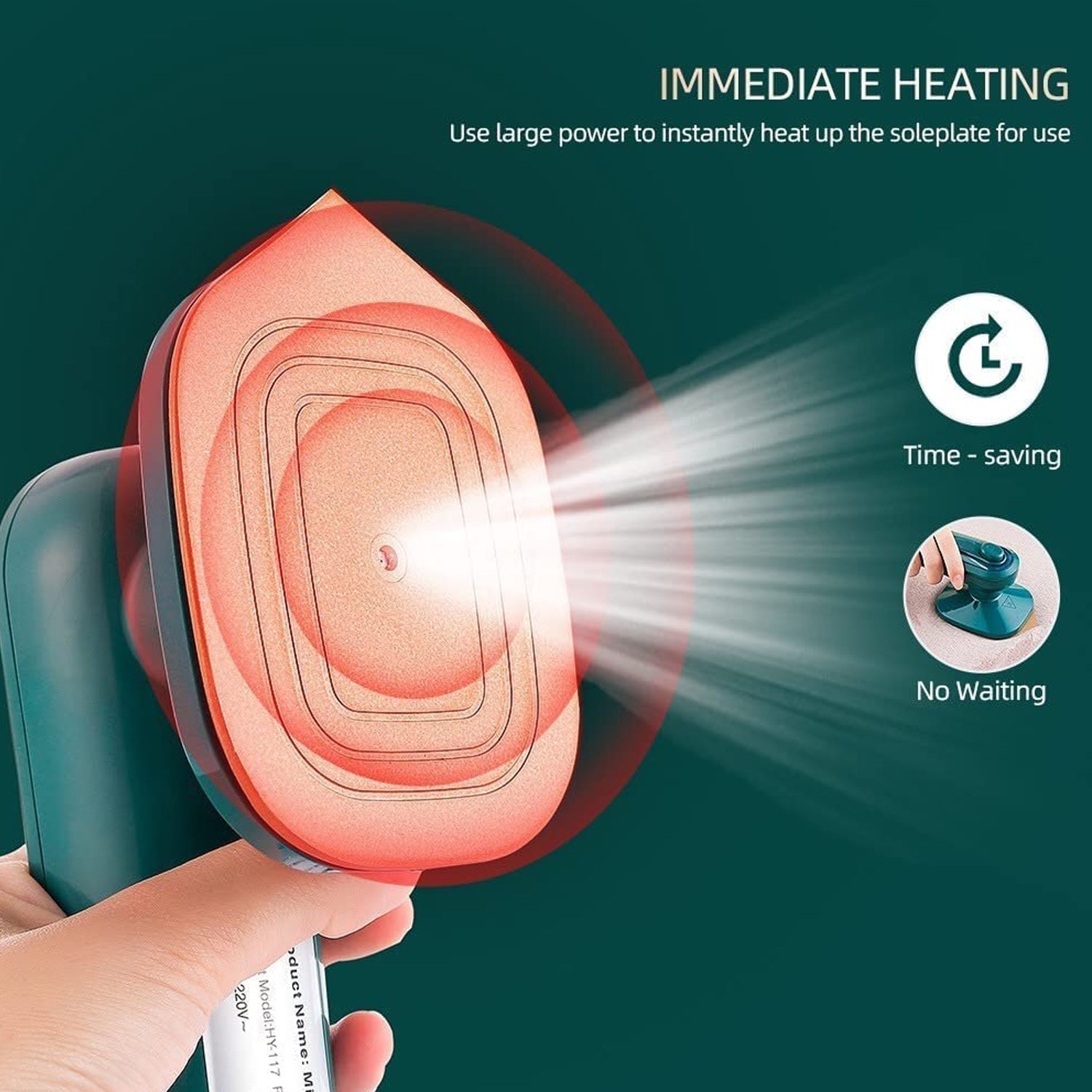 Mini Steamer & Iron: 2-in-1 Portable Travel Friendly signaturekarts