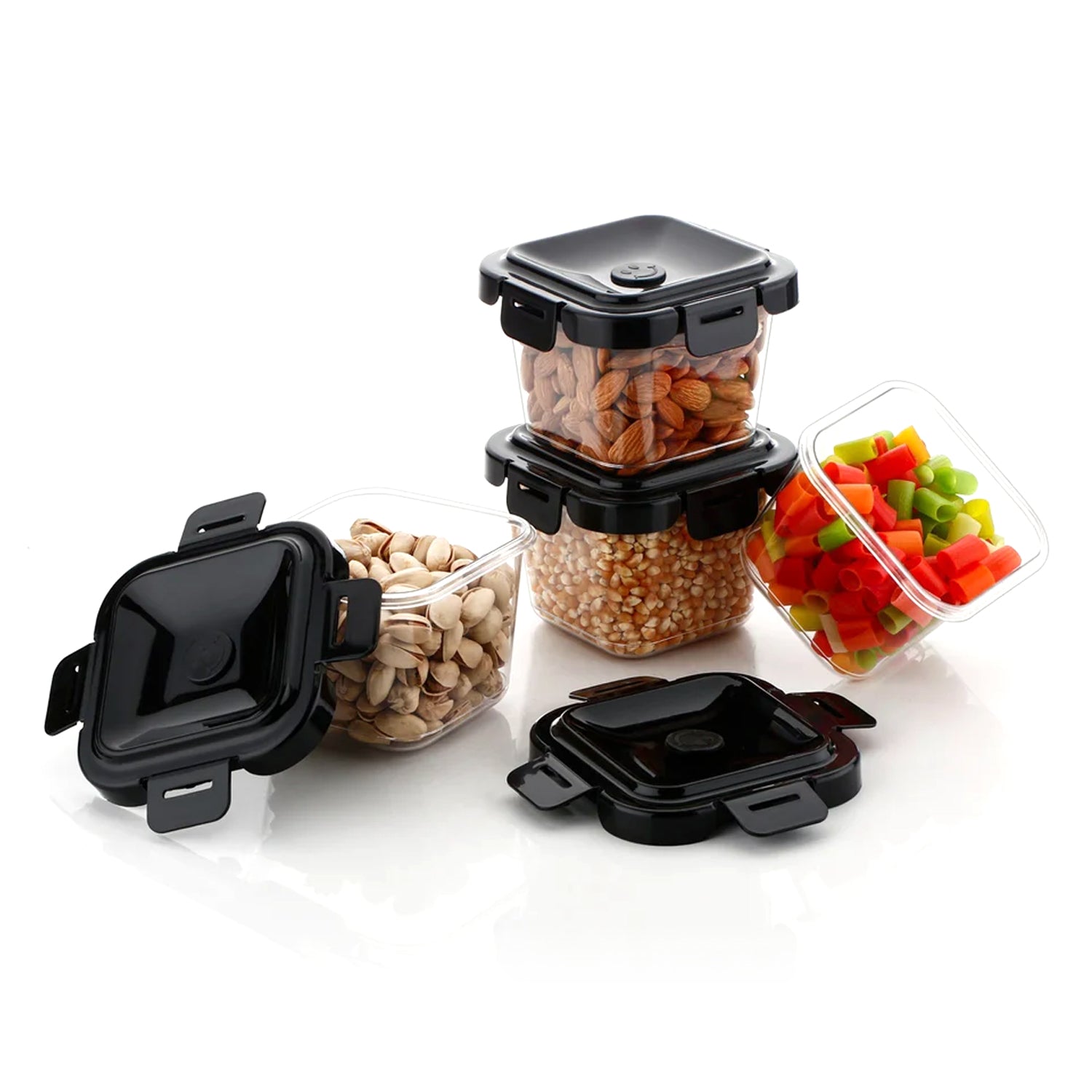Plastic Food Storage Containers with Lid (4 Pcs Set / 500 ML) Signaturekarts