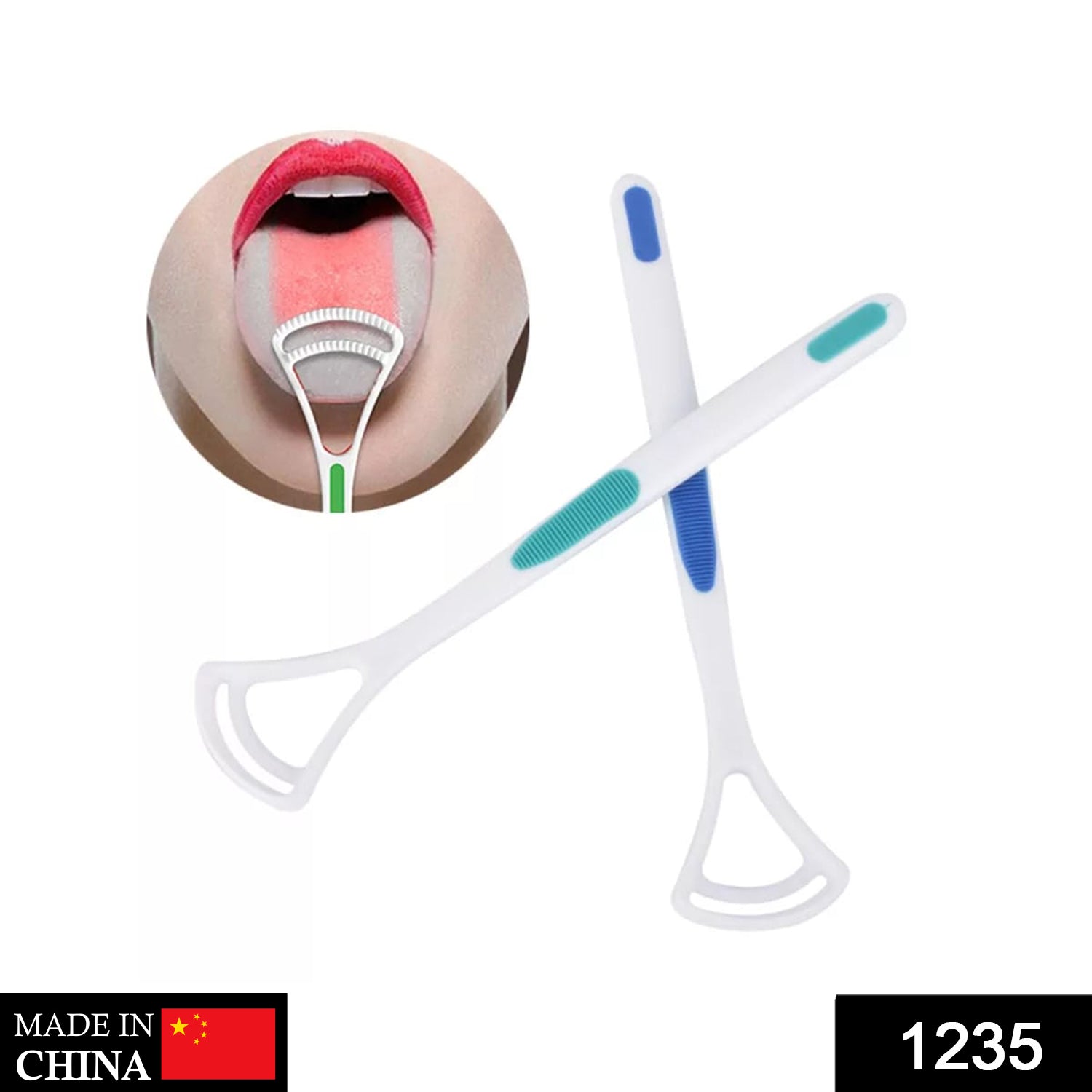 New Hot Away Hand Scraper Fashion Tongue Cleaner Brush with Silica Handle signaturekarts