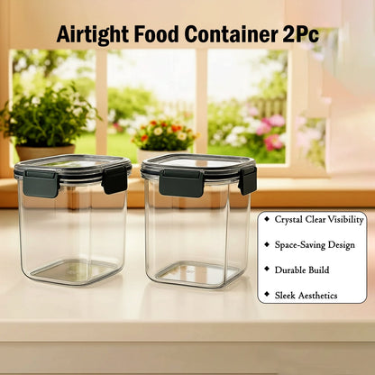 Apex Press N’ Lock Airtight Food Storage Container Set (2Pc/900ml) Approx signaturekarts