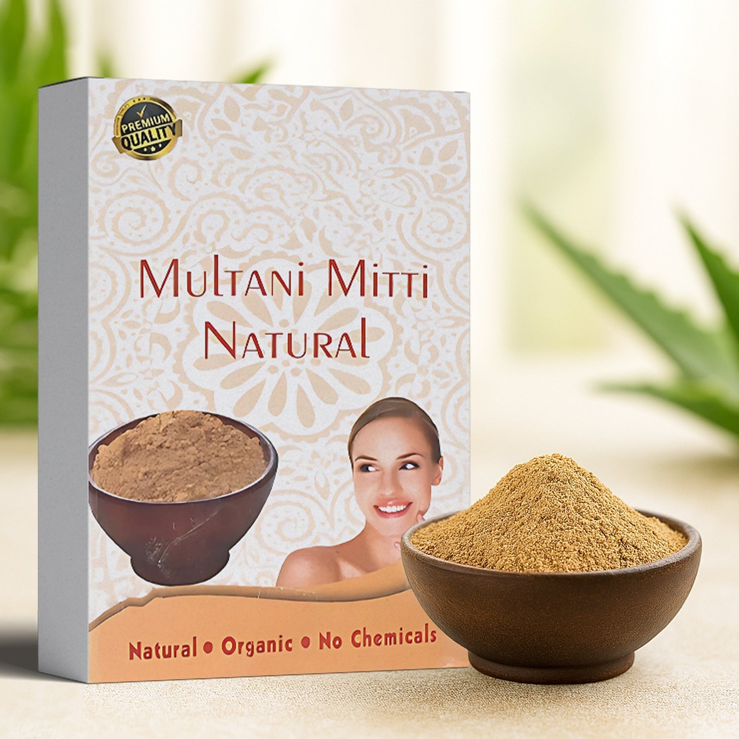 80gram Herbal Tan Removing Multani Mitti Face Pack For Skin Care Age Group signaturekarts