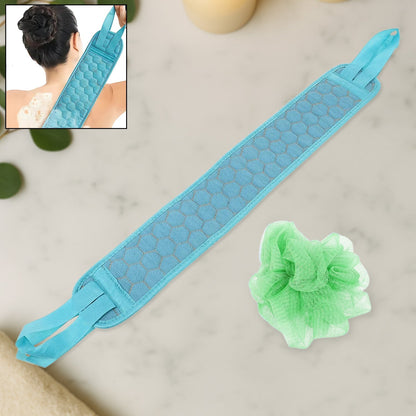 Bath Shower Scrubber Set – Dual-Sided Loofah Sponge & Bath Brush Deep Clean (2 Pcs) signaturekarts