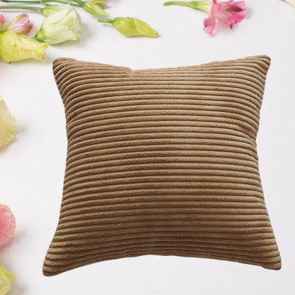 Soft Corduroy 16x16 Throw Pillow Cover Square Decorative Cushion Case (1 Pc) Signaturekarts