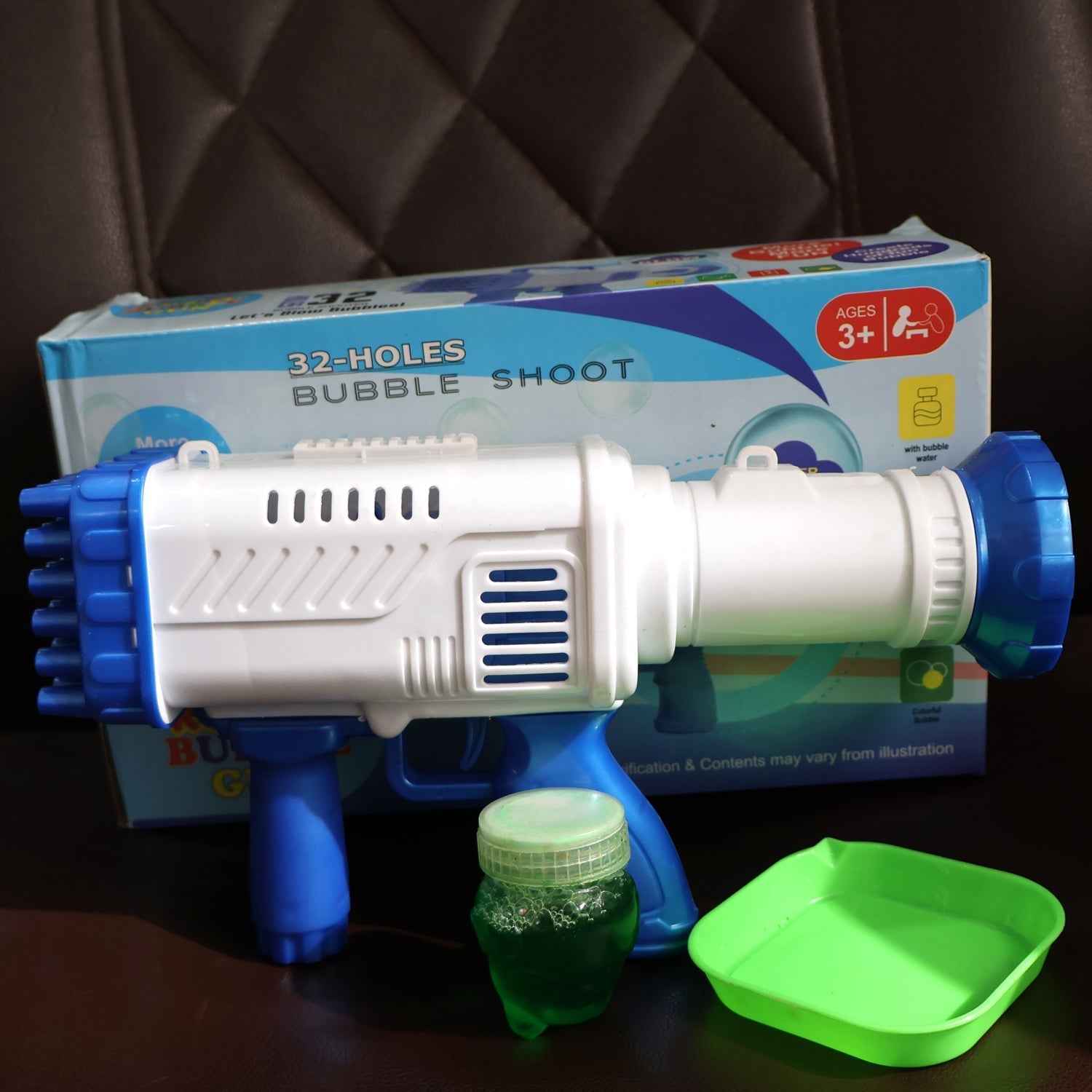 32 Holes Big Powerful Machine Bubble Gun Toys (1 Set) Signaturekarts