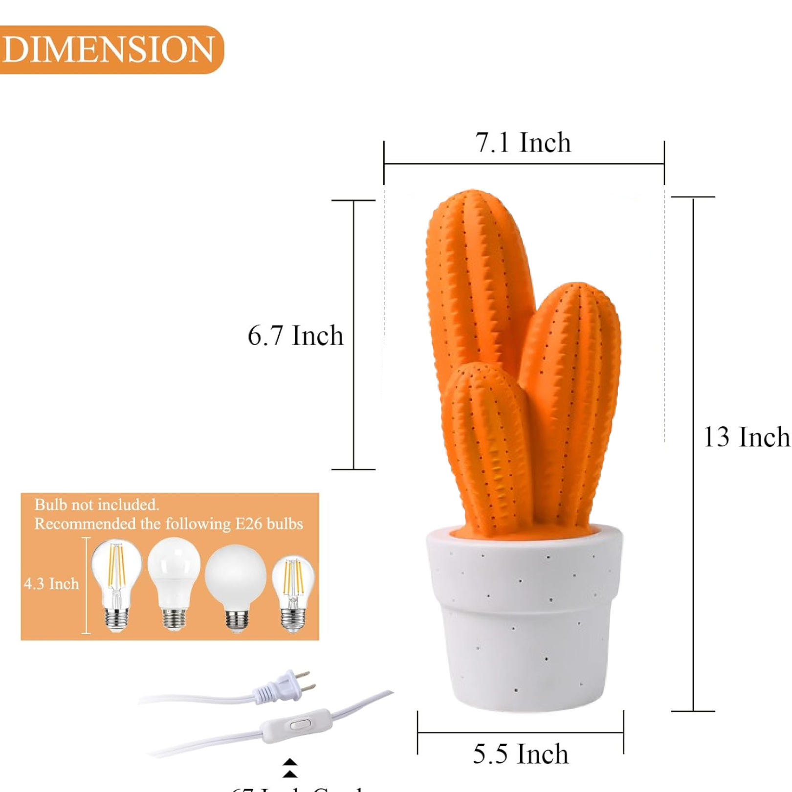 Ceramic Table Lamp Big Desk Lamp (1 Pc) Signature kart