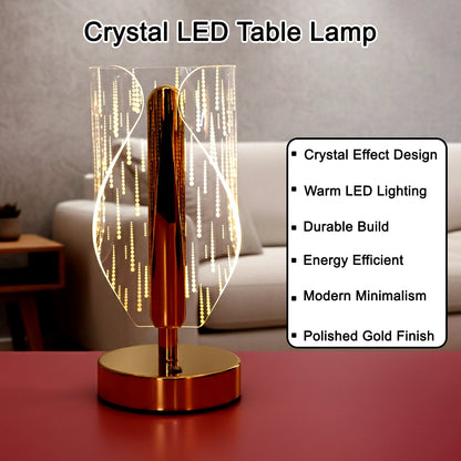Modern Crystal LED Table Lamp (1 Pc) signaturekarts