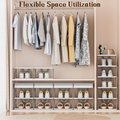 Foldable Shoe Rack (1 Pc, 6 Layers): Space-Saving, Entryway Storage signaturekarts