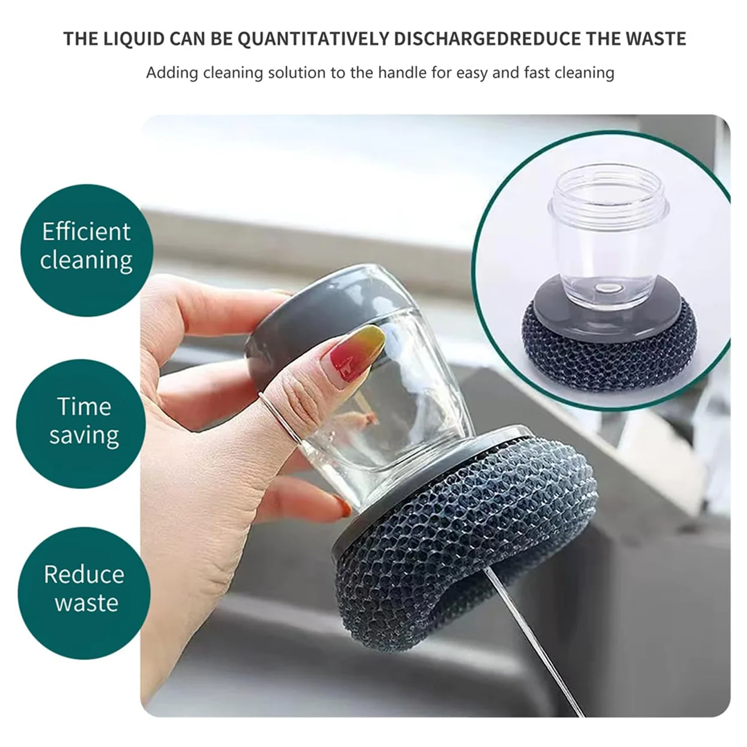 Handheld Soap Dispenser with Scrub (1 Set) Signaturekarts