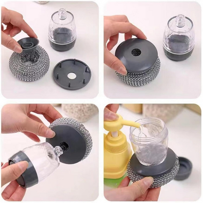 Handheld Soap Dispenser with Scrub (1 Set) Signaturekarts