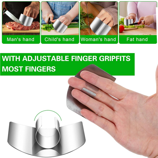 Stainless Steel Finger Guard Cutting Protector Signature Kart
