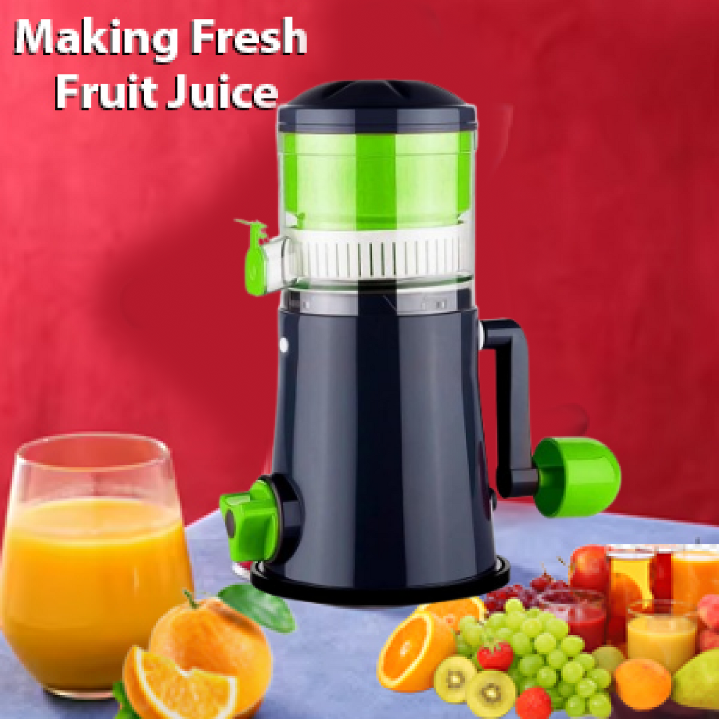 Ritu Hand Operated Compact Manual Juicer (Multicolor / 1 Pc) Signature kart
