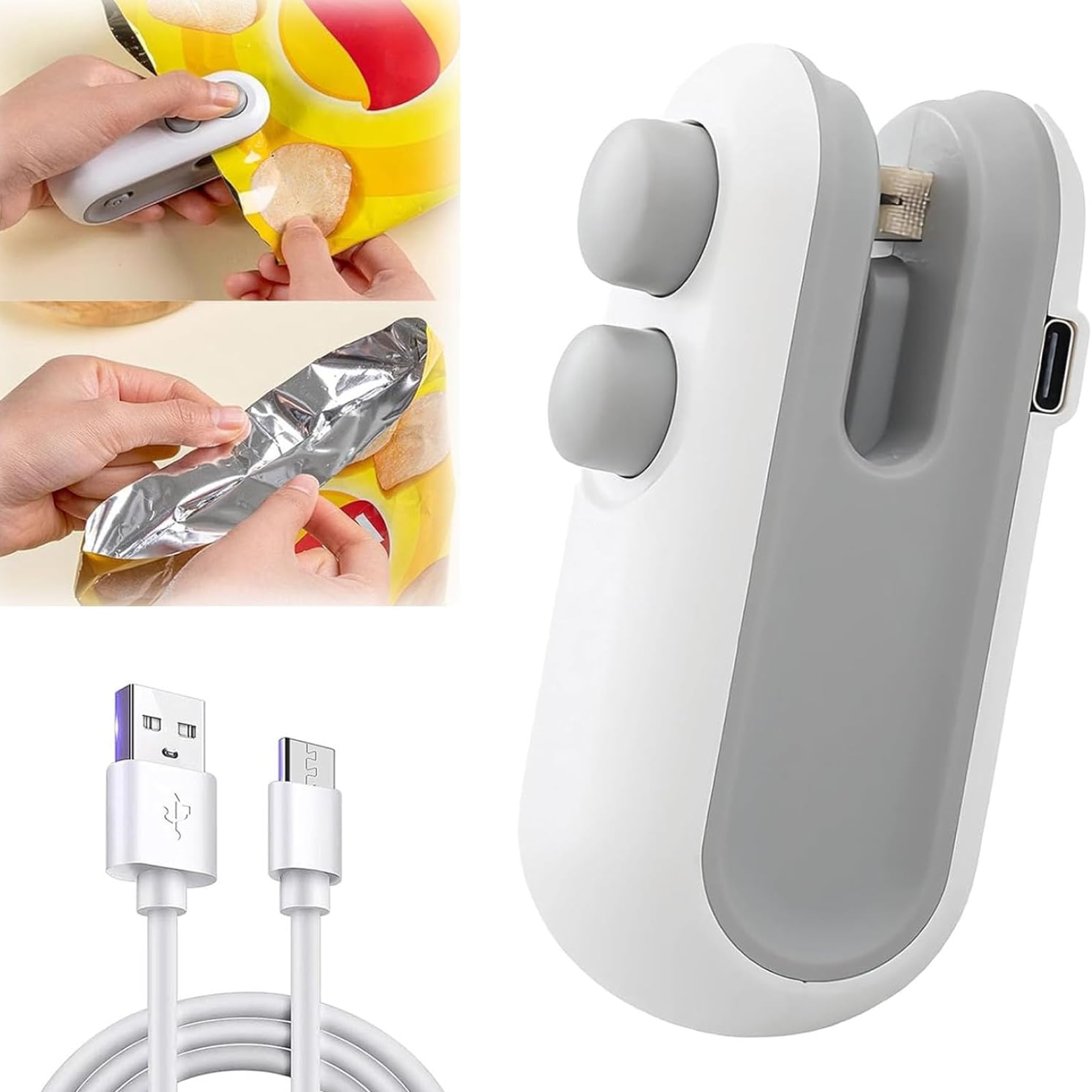 Mini Bag Sealer, 2 in 1 Seal & Cutter Heat Sealers Signaturekarts