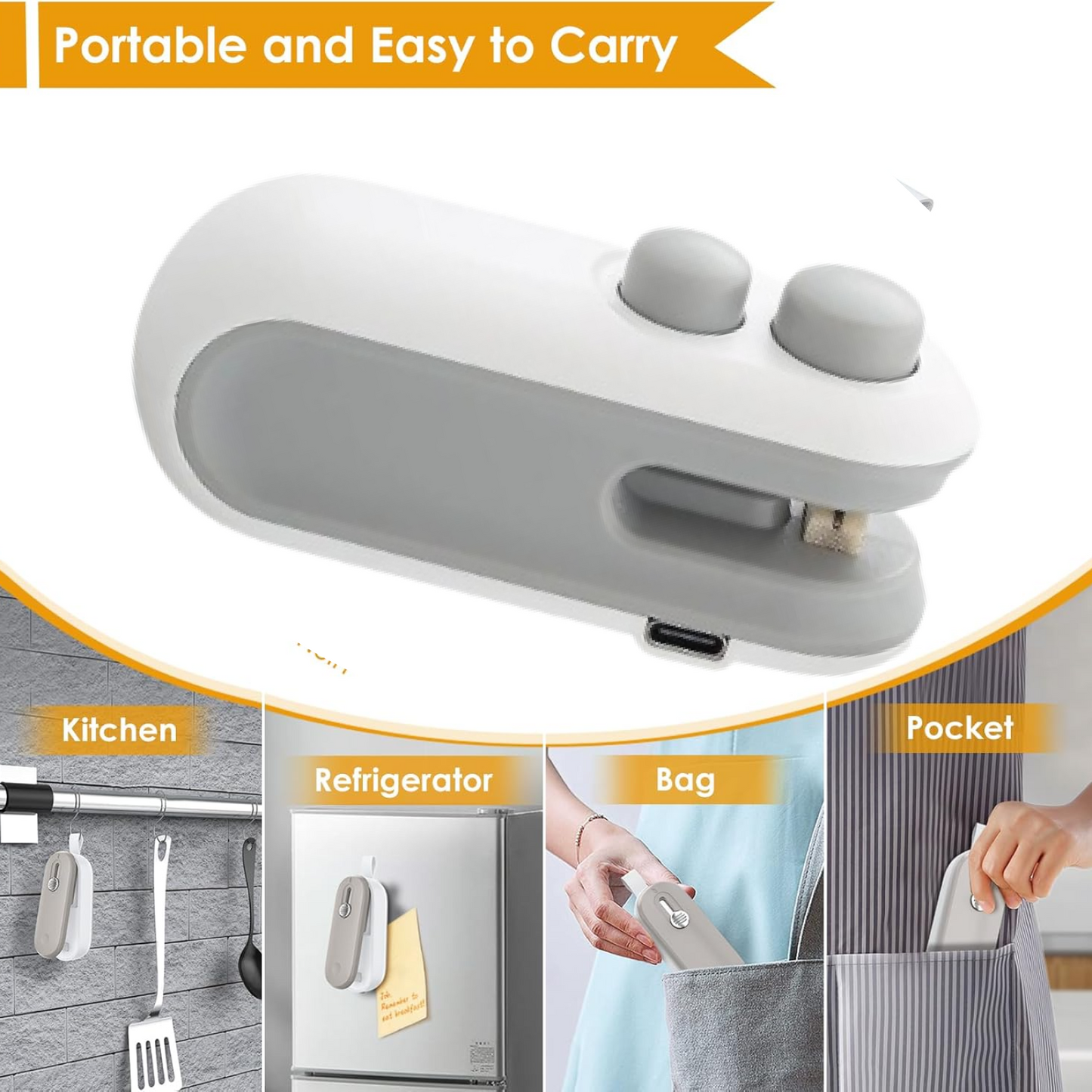 Mini Bag Sealer, 2 in 1 Seal & Cutter Heat Sealers Signaturekarts