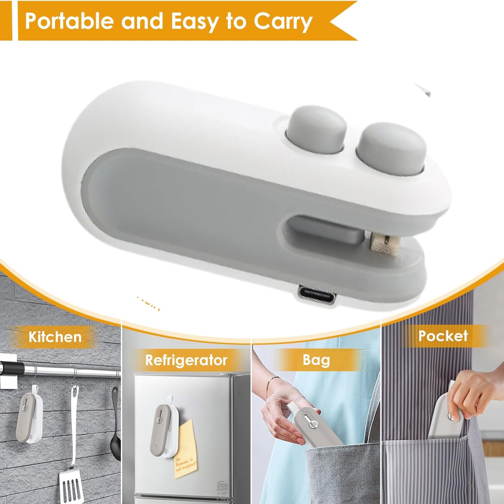 Mini Bag Sealer, 2 in 1 Seal & Cutter Heat Sealers Signaturekarts