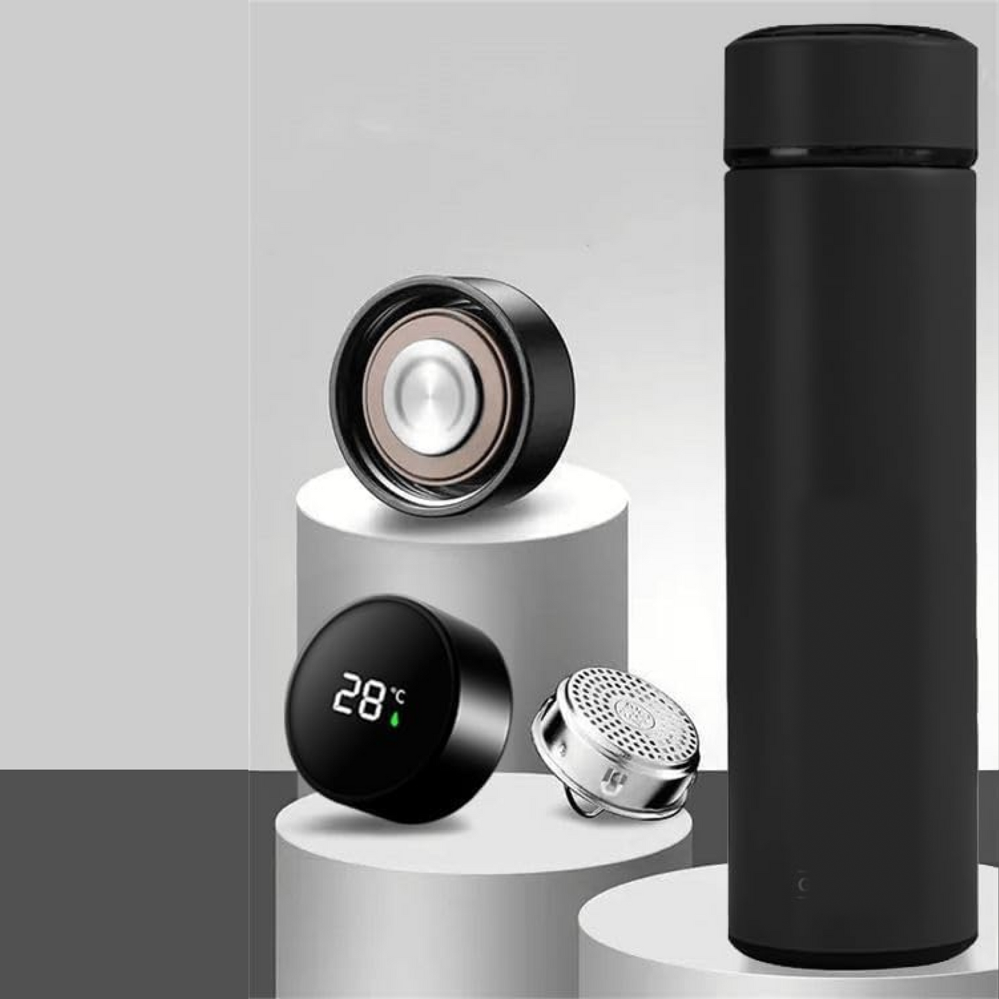 0726 Vacuum Insulated Water Bottle with LED Temperature Display (1 Pc / Multicolor) Signature Kart