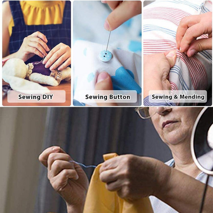 Mini Travel Sewing Kit for Beginners with Threads & Scissors signaturekarts