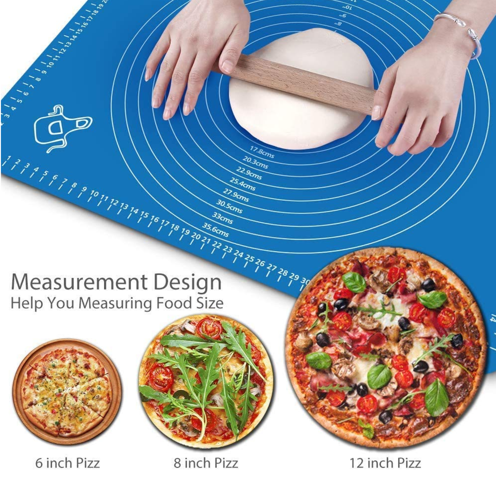 Mat, Rolling Mat Silicone Baking Mat Fondant Mat Sheet Chapati Signature Kart
