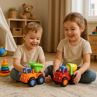 Funwoods Construction Vehicle Toy Set for Kids – (4 Pc) signaturekarts