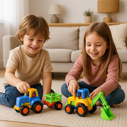 Funwoods Construction Vehicle Toy Set for Kids – (4 Pc) signaturekarts