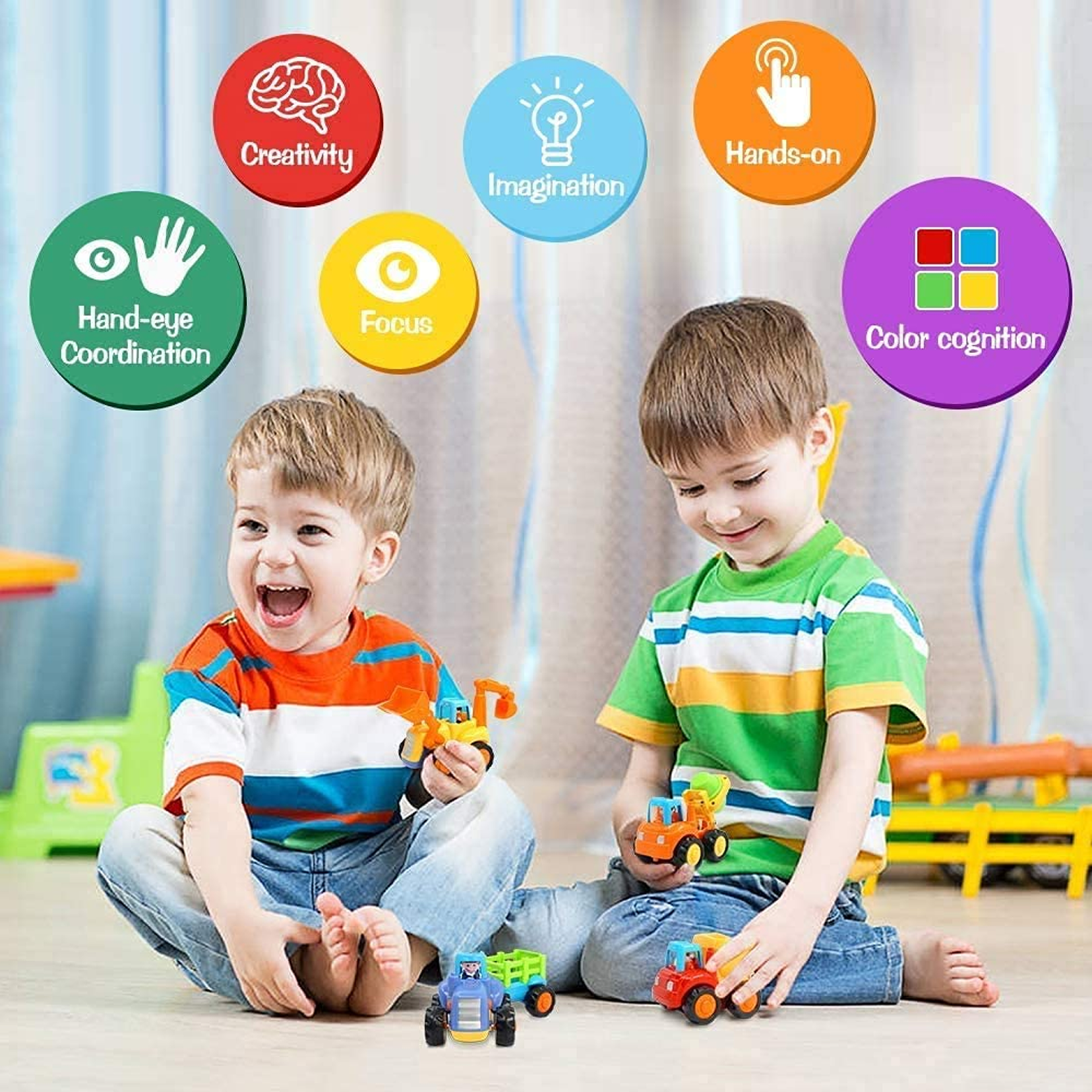 Funwoods Construction Vehicle Toy Set for Kids – (4 Pc) signaturekarts