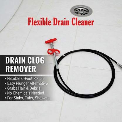 Flexible Spring Drain Cleaning Tool with Hand Grip (1 Pc / 298 Cm) The Morsignaturekarts