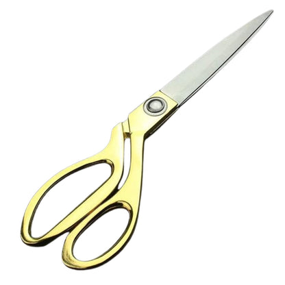 Stainless Steel Tailoring Scissor Sharp Cloth Cutting (9.5inch) (Golden) Signature Kart