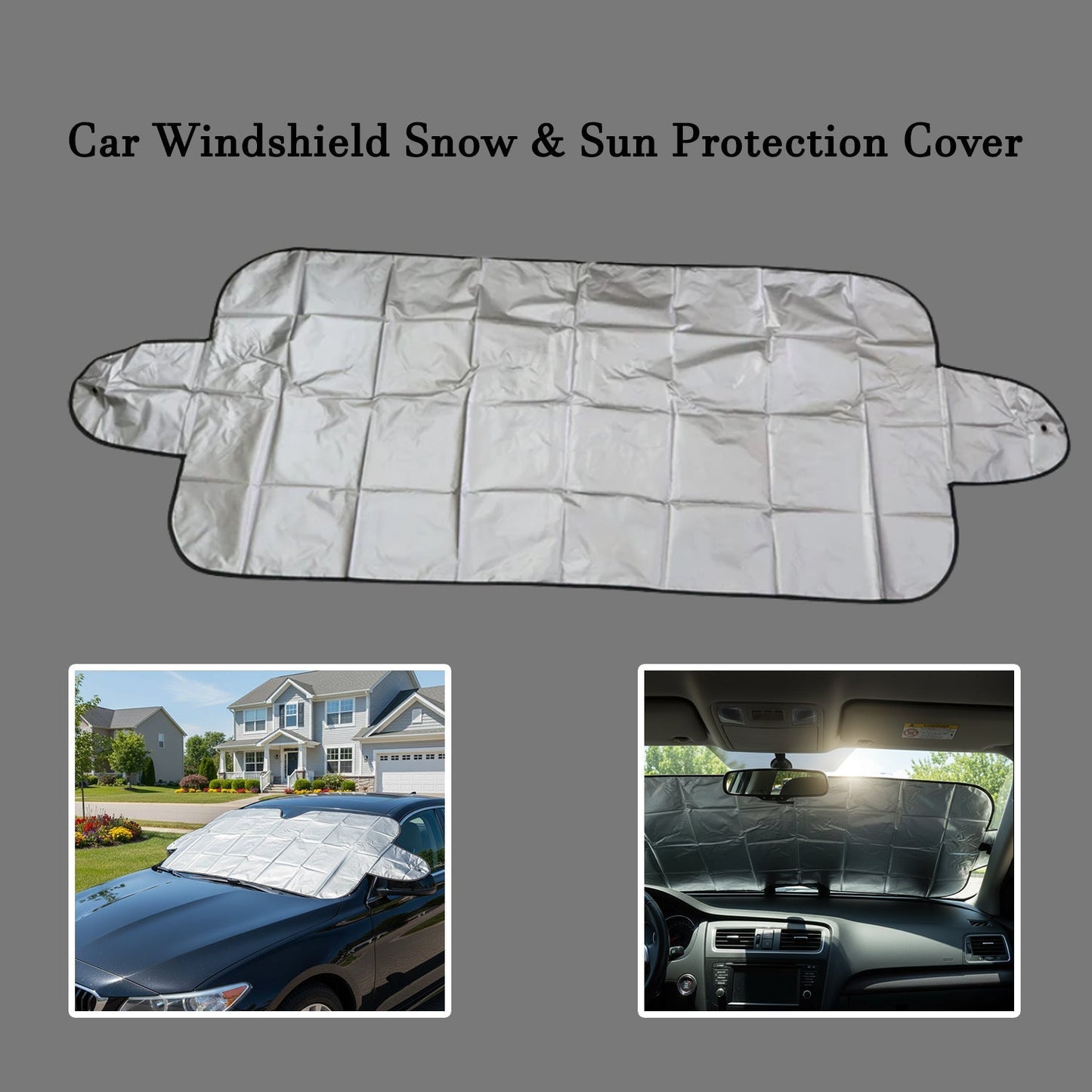 Universal Car Windshield Snow & Sun Protection Cover (145×70 cm) The Morsignaturekarts
