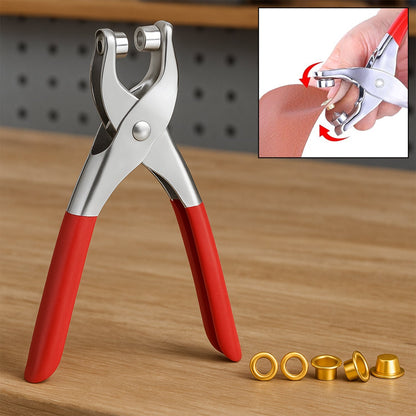 Grommet Setting Tool with 25 PCS Gold Eyelets Grommets Steel Hole Punch signaturekarts