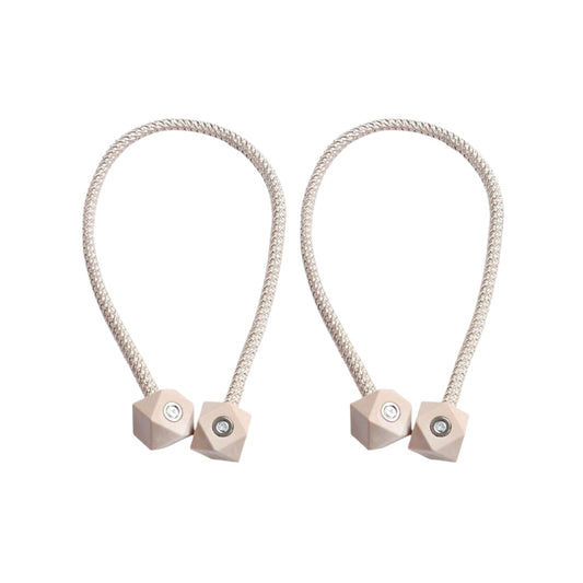 Non-Magnetic Curtain Tiebacks: Decorative Pearl Design (2 Pc (Without Magnet Buckle) signaturekarts