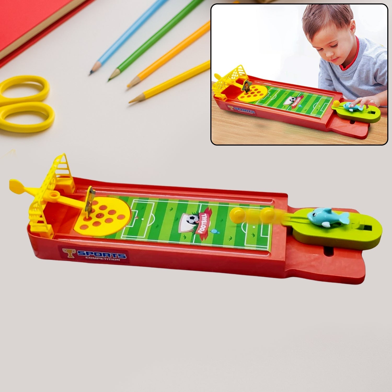 Mini Table Top Finger Football Game for Kids-Desktop Game for Kids & Adults signaturekarts
