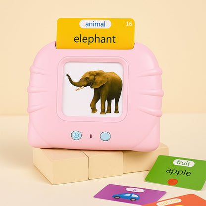 Preschool Learning Toys Flash Cards for Small Kids Educational Toys English Words Learning Machine for Kids with 224 Words, Birthday Gift for Kids Intelligent Electric Kids Language Card (1 Set) Signaturekarts