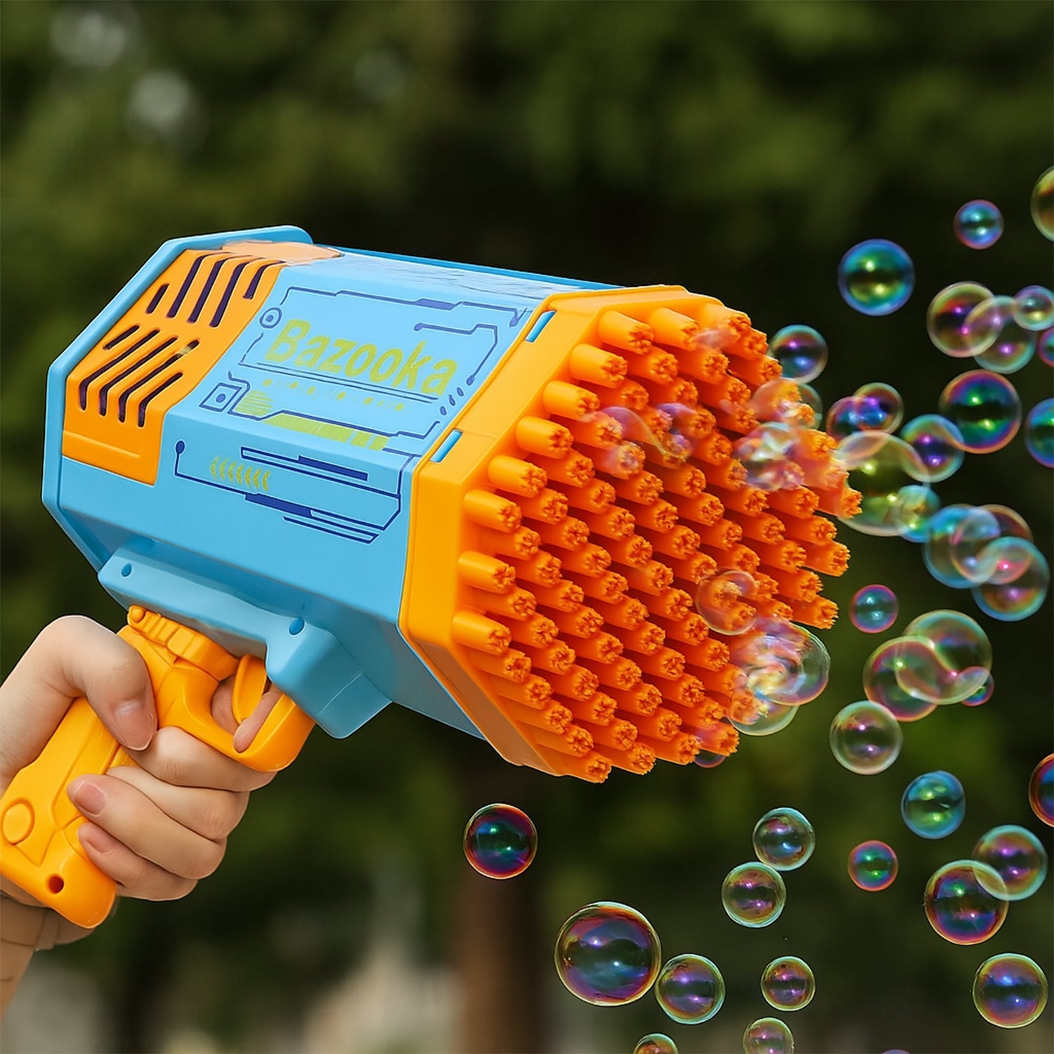 69 Holes Big Rechargeable Bubble Gun Powerful Machine Toy for Kids and Adults signaturekarts
