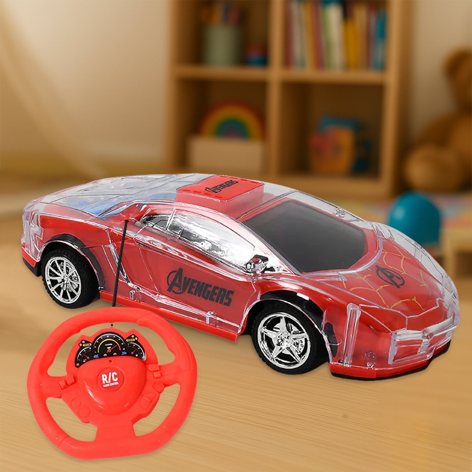 Plastic RC Racing Car – 2-Way Control with Handle Remote & Rechargeable Battery signaturekarts