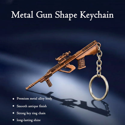 Metal Gun Shape Keychain (1 Pc) The Morsignaturekarts