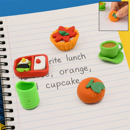 3D Mix Design Erasers – Cute & Colorful Novelty Erasers for Kids, School (1 Set) signaturekarts