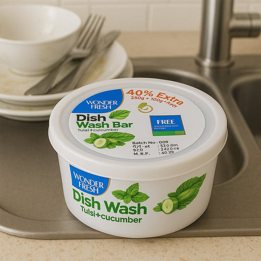 Fresh Mix Flavor Dishwash Bar with Super Scrubber Dishwashing Solution 350 gm signaturekarts