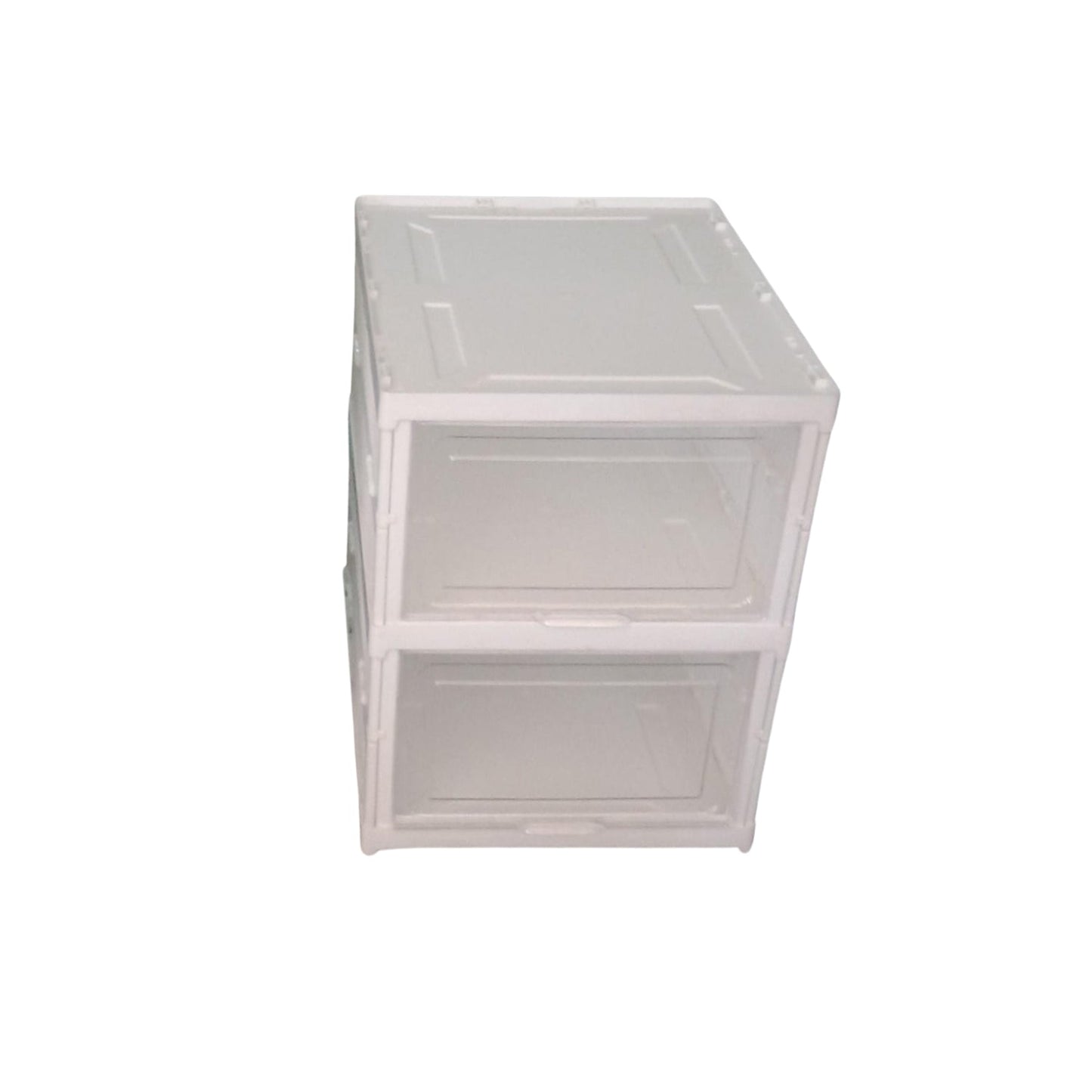 Stackable Multifunctional Storage, for Clothes Foldable Drawer Shelf Basket Utility Cart Rack Storage Organizer Cart for Kitchen, Pantry Closet, Bedroom, Bathroom, Laundry (2 / Layer 1 Pc) signaturekarts