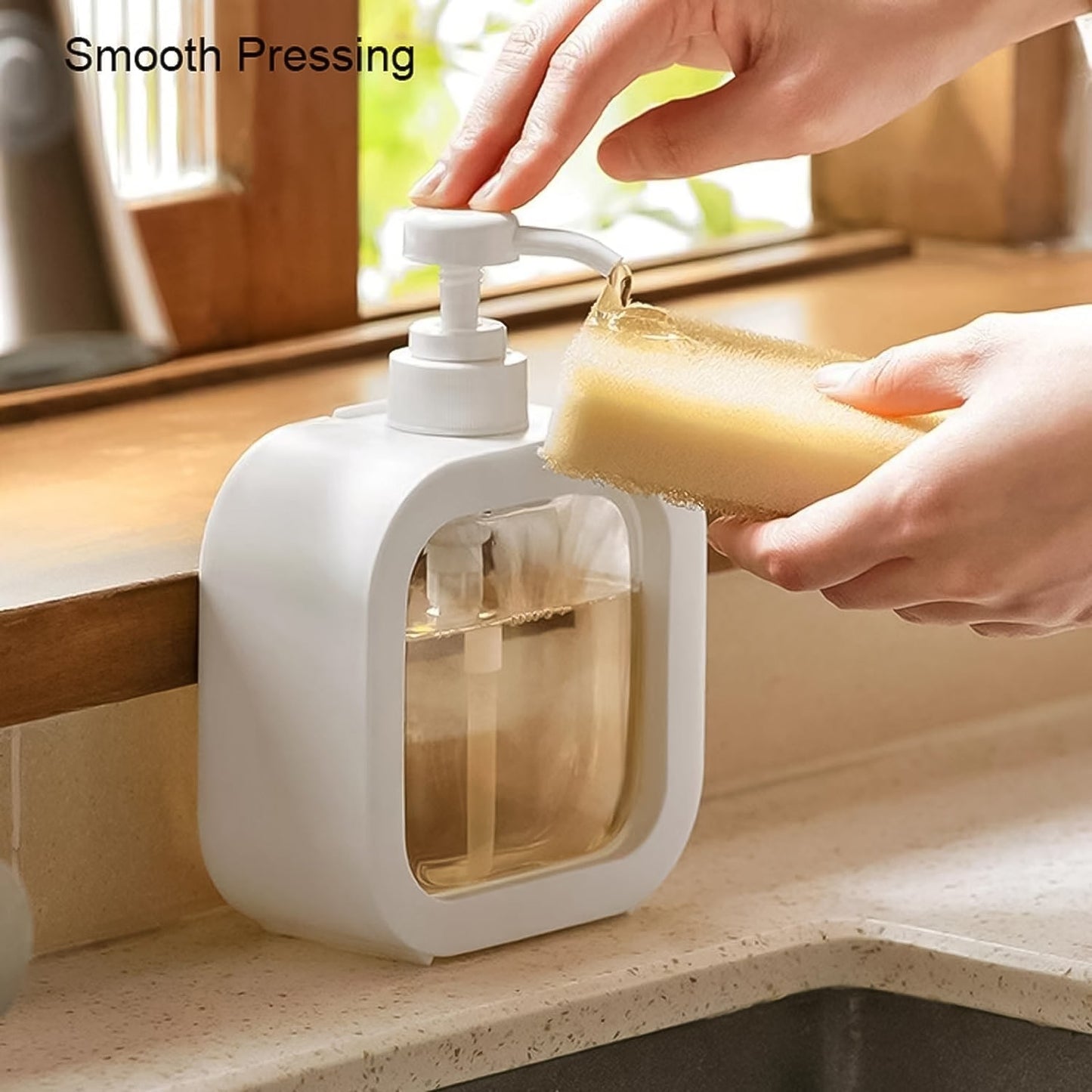 Snap sink Dispenser Plastic Clear Empty Pump Lotion Bottles (1 Set) Signaturekarts