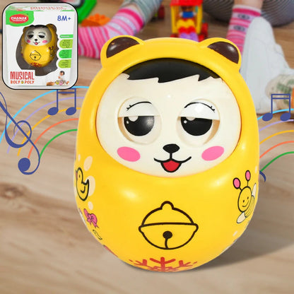 Musical Roly Poly Toy for Babies – Push & Shake Wobbling Doll signaturekarts