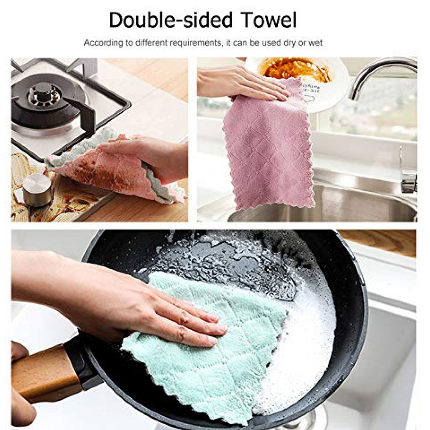 Multi -Purpose Wash Towel for Kitchen (20x12cm) Signature Kart