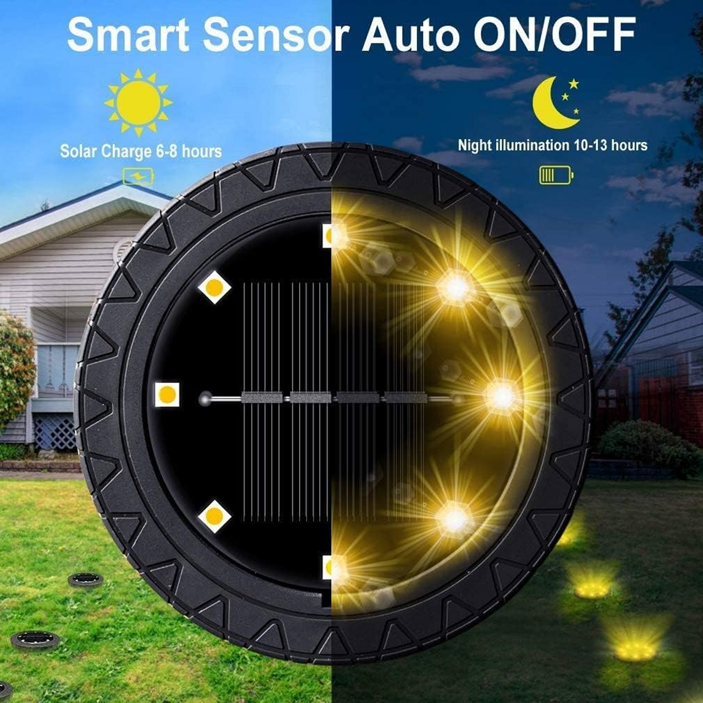 Solar Powered LED Garden Lights (4 Pc) signaturekarts